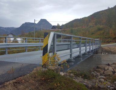 Vägbro i Jøkelford, Norge